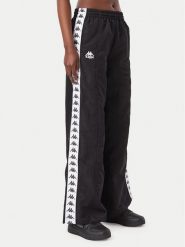 Kappa Spodnie dresowe Odette 332E1BW Czarny Comfort Fit. Czarne spodnie dresowe damskie Kappa, l, bez wzorów, z dresówki. Za 229.99 zł.