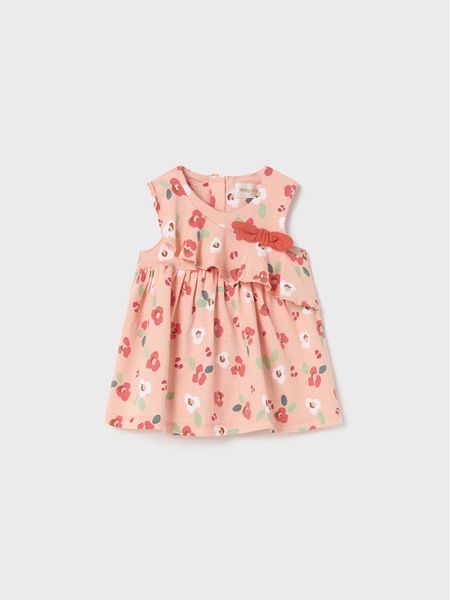 Mayoral Sukienka codzienna 1826 Pomarańczowy. Brązowe sukienki dziewczęce Mayoral, bez wzorów, z bawełny, bez ramiączek, proste. Za 69.99 zł.