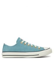 Converse Trampki Chuck Taylor All Star Leather A13817C Niebieski. Niebieskie trampki damskie Converse, bez wzorów, ze skóry, bez zapięcia. Za 219.99 zł.