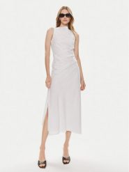 Samsøe Samsøe Sukienka letnia Sahira F24100120 Biały Slim Fit. Białe sukienki damskie Samsøe & Samsøe, bez wzorów, z bawełny, bez ramiączek. Za 609.99 zł.