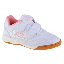 Buty Kappa Kickoff 260509K-1072 białe. Białe buty sportowe dziewczęce z gumy, bez zapięcia. Za 162.30 zł.