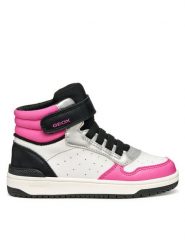 Geox Sneakersy J Washiba J36HXA 05415 C0563 M Biały. Białe buty sportowe dziewczęce Geox, ze skóry, bez zapięcia. Za 149.99 zł.