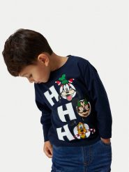 NAME IT Bluzka 13234159 Granatowy Standard Fit. Niebieskie t-shirty i koszulki chłopięce Name it, bez wzorów, z bawełny, bez kołnierzyka, bez ramiączek. Za 79.99 zł.