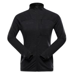 Bluza damska trekkingowa szybkoschnąca Alpine Pro Onneca 3. Czarne bluzy damskie Alpine Pro, bez wzorów, bez kaptura. W wyprzedaży za 229.00 zł.