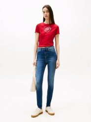 TOMMY JEANS Dżinsy "Nora" - Skinny fit - w kolorze granatowym rozmiar: W26/L28. Niebieskie jeansy damskie Tommy Jeans, z podwyższonym stanem. Za 301.64 zł.