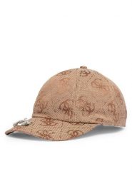 Guess Czapka z daszkiem AW5615 POL01 Beżowy. Brązowe czapki z daszkiem damskie Guess, z aplikacjami, z poliesteru. Za 194.99 zł.