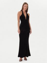 Bardot Sukienka wieczorowa Elvira Halter 60117DB Czarny Regular Fit. Czarne sukienki damskie Bardot, bez wzorów, z syntetyku, wizytowe, bez ramiączek. Za 749.99 zł.