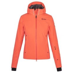 Kurtka narciarska damska Kilpi CORTINI-W. Brązowe kurtki damskie Kilpi, s, bez wzorów, z materiału, z kapturem. Za 829.50 zł.