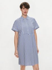 JOOP! Sukienka koszulowa 30041716 Niebieski Loose Fit. Niebieskie sukienki damskie Joop!, bez wzorów, z bawełny, bez ramiączek. Za 449.99 zł.