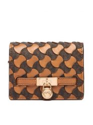 MICHAEL Michael Kors Portfel 32R6GNXD1T Brązowy. Brązowe portfele damskie MICHAEL Michael Kors, bez wzorów, ze skóry. Za 549.99 zł.