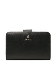 Furla Portfel Camelia WP00314-ARE000-O6000-1-007-20-CN-P Czarny. Czarne portfele damskie Furla, bez wzorów, ze skóry. Za 519.99 zł.