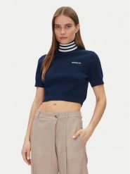 Adidas Golf JC7680 Granatowy Slim Fit. Niebieskie golfy damskie Adidas, m, bez wzorów, z syntetyku, bez ramiączek. Za 179.99 zł.