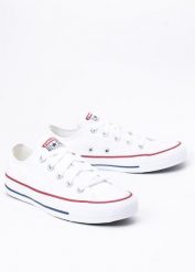Trampki Converse Chuck Taylor All Star Ox Białe (M7652C). Białe trampki damskie Converse, bez wzorów, z gumy, bez zapięcia. Za 249.99 zł.