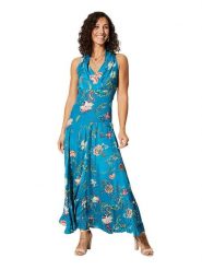 Aller Simplement Sukienka w kolorze niebieskim rozmiar: 38/40. Niebieskie sukienki damskie Aller Simplement, bez wzorów, klasyczne, bez ramiączek. Za 69.99 zł.