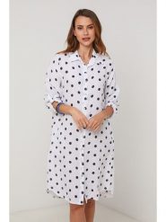 Lin Passion Lniana sukienka w kolorze białym rozmiar: 38/40. Białe sukienki damskie Lin Passion, bez wzorów, ze lnu, klasyczne, bez ramiączek. Za 173.99 zł.