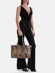 Eva Minge Torebka EO-ARIA-LDA8637 Beżowy. Brązowe torebki klasyczne damskie Eva Minge, z materiału, bez dodatków. Za 279.99 zł.