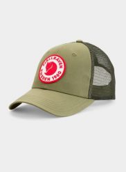 Czapka z daszkiem Fjallraven 1960 Logo Langtradarkeps. Zielone czapki z daszkiem damskie Fjällräven, na lato, bez wzorów, z bawełny. Za 214.95 zł.
