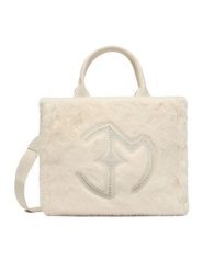 Eva Minge Torebka EO-ASI-LA482-3917 Écru. Torebki klasyczne damskie Eva Minge, z materiału, bez dodatków. Za 139.99 zł.