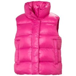Damska kurtka bez rękawów Helly Hansen Jade. Czerwone kurtki damskie Helly Hansen, na zimę, l, bez wzorów, z poliamidu, z kapturem. Za 510.30 zł.