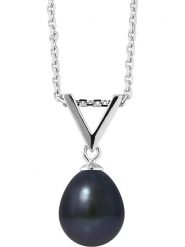 Pearline Srebrny naszyjnik z zawieszką - dł. 42 cm rozmiar: onesize. Niebieskie naszyjniki damskie Pearline, z perłą, srebrne. Za 173.99 zł.