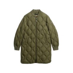 Damska kurtka puchowa Superdry. Zielone kurtki damskie Superdry, na zimę, m, bez wzorów, z puchu, bez kaptura. Za 511.85 zł.