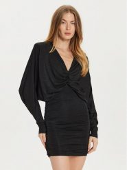 PINKO Sukienka koktajlowa 104501 A29I Czarny Regular Fit. Czarne sukienki damskie Pinko, bez wzorów, z syntetyku, wizytowe, bez ramiączek. Za 609.99 zł.