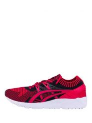 Asics Sneakersy "Gel Kayano Knit" w kolorze czerwono-czarnym rozmiar: 42. Czarne obuwie sportowe damskie Asics, bez zapięcia. Za 148.61 zł.