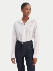 Guess Body W6RH61 WJ782 Biały Regular Fit. Białe body i gorsety Guess, z aplikacjami, z syntetyku. Za 439.99 zł.