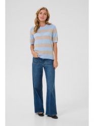 Kaffe Koszulka dzianinowa w kolorze błękitnym rozmiar: XS. Niebieskie koszulki damskie Kaffe, xs, bez wzorów, z dzianiny, bez kołnierzyka, bez ramiączek. Za 69.99 zł.