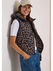 Cecil Kamizelka w kolorze jasnobrązowo-czarnym rozmiar: XXL. Brązowe kamizelki damskie Cecil, xxl, bez wzorów, bez kaptura. Za 304.95 zł.