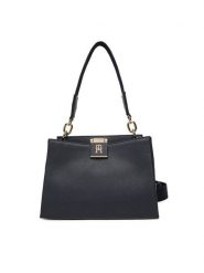 Tommy Hilfiger Torebka Th Her Med Satchel Corp AW0AW17830 Granatowy. Niebieskie torebki klasyczne damskie Tommy Hilfiger, ze skóry, bez dodatków. Za 529.99 zł.