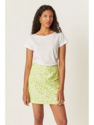 SKFK Spódnica "Ilazki" w kolorze biało-jasnozielonym rozmiar: 42. Zielone spódnice damskie SKFK, na co dzień, bez wzorów, z bawełny, mini. Za 187.99 zł.