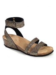 BACKSUN Sandały "Camiri" w kolorze złotym na koturnie rozmiar: 38. Żółte sandały damskie Backsun, bez wzorów, z otwartym noskiem, bez obcasa, na koturnie, bez zapięcia. Za 173.99 zł.