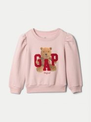 Gap Bluza 626263 Różowy Regular Fit. Czerwone bluzy dziewczęce GAP, bez wzorów, z bawełny, bez ramiączek, bez kaptura. Za 99.99 zł.