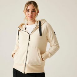 Bluza turystyczna damska Tralia z kapturem. Szare bluzy damskie Regatta, bez wzorów, z elastanu, z kapturem. W wyprzedaży za 249.99 zł.