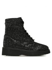 MICHAEL Michael Kors Trzewiki Aniya Lug Bootie 40F3AYFEED Czarny. Czarne botki damskie MICHAEL Michael Kors, z tworzywa sztucznego, bez obcasa, na płaskiej podeszwie, bez zapięcia. Za 1,179.00 zł.