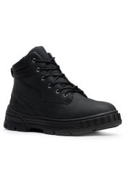 Action Boy Trapery AVO-70161-001 Czarny. Czarne buty zimowe chłopięce Action Boy, ze skóry, bez zapięcia. Za 159.99 zł.