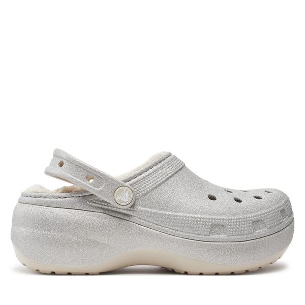 Klapki Crocs. Szare klapki damskie Crocs, bez wzorów, bez obcasa, bez zapięcia. Za 219.99 zł.