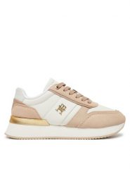 Tommy Hilfiger Sneakersy Th Fashion Runner FW0FW08475 Beżowy. Brązowe obuwie sportowe damskie Tommy Hilfiger, ze skóry, bez zapięcia. Za 319.99 zł.