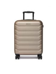 GINO ROSSI Walizka kabinowa CEO-GIN-S-002-05-GOLD3 Złoty. Żółte walizki Gino Rossi, bez wzorów, z tworzywa sztucznego. Za 259.99 zł.