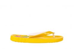 Japonki KISS 026 YELLOW OR NEON, Żółty, Guma - 37-38. Żółte klapki damskie Azaleia, bez wzorów, z gumy, bez obcasa, bez zapięcia. W wyprzedaży za 17.10 zł.