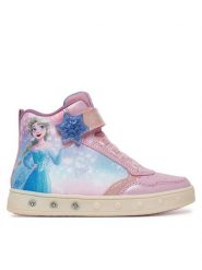 Geox Sneakersy J Skylin J568WF 0ANAJ C8004 S Różowy. Czerwone trampki dziewczęce Geox, bez wzorów, ze skóry, bez zapięcia. Za 269.99 zł.