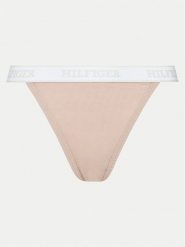 Tommy Hilfiger Figi klasyczne UW0UW05538 Beżowy. Brązowe figi Tommy Hilfiger, bez wzorów, z bawełny. Za 59.99 zł.