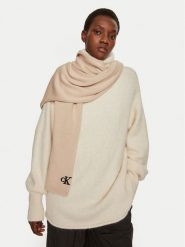 Calvin Klein Szalik Seasonal K60K612662 Różowy. Czerwone szaliki damskie Calvin Klein, bez wzorów, z bawełny. Za 269.99 zł.