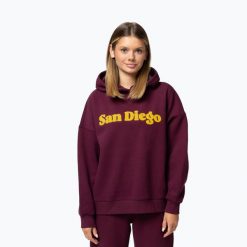 Bluza damska Pitbull San Diego Hooded. Fioletowe bluzy damskie PITBULL, l, bez wzorów, z bawełny, bez kaptura. Za 209.99 zł.