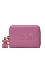 TOUS Portfel Brenda 2002106013 Różowy. Czerwone portfele damskie tous, bez wzorów, ze skóry. Za 369.99 zł.