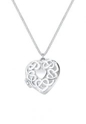 Elli Damska zawieszka serce Ornament w srebrze próby 925 Sterling Silver Naszyjniki 1 ct Damski. Szare naszyjniki damskie Elli, srebrne. Za 283.89 zł.