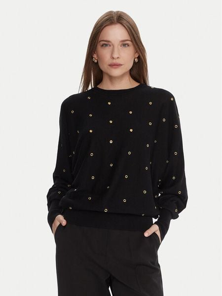Lola Casademunt by Maite Sweter MF2511023 Czarny Oversize. Czarne swetry klasyczne damskie Lola Casademunt by Maite, xs, z syntetyku, bez kołnierzyka. Za 659.99 zł.