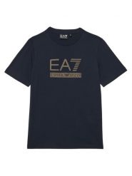EA7 Emporio Armani T-Shirt 7B000350 AF10375 UB102 Granatowy Regular Fit. Niebieskie t-shirty i koszulki chłopięce EA7 Emporio Armani, bez wzorów, z bawełny, bez kołnierzyka, bez ramiączek. Za 189.99 zł.