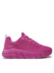 Skechers Sneakersy Bobs B Flex-Visionary Essence 117346/HPK Różowy. Czerwone obuwie sportowe damskie Skechers, z materiału, bez zapięcia. Za 199.99 zł.